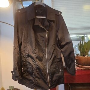 Anne Klein XL Black Light Jacket With Silver Accents